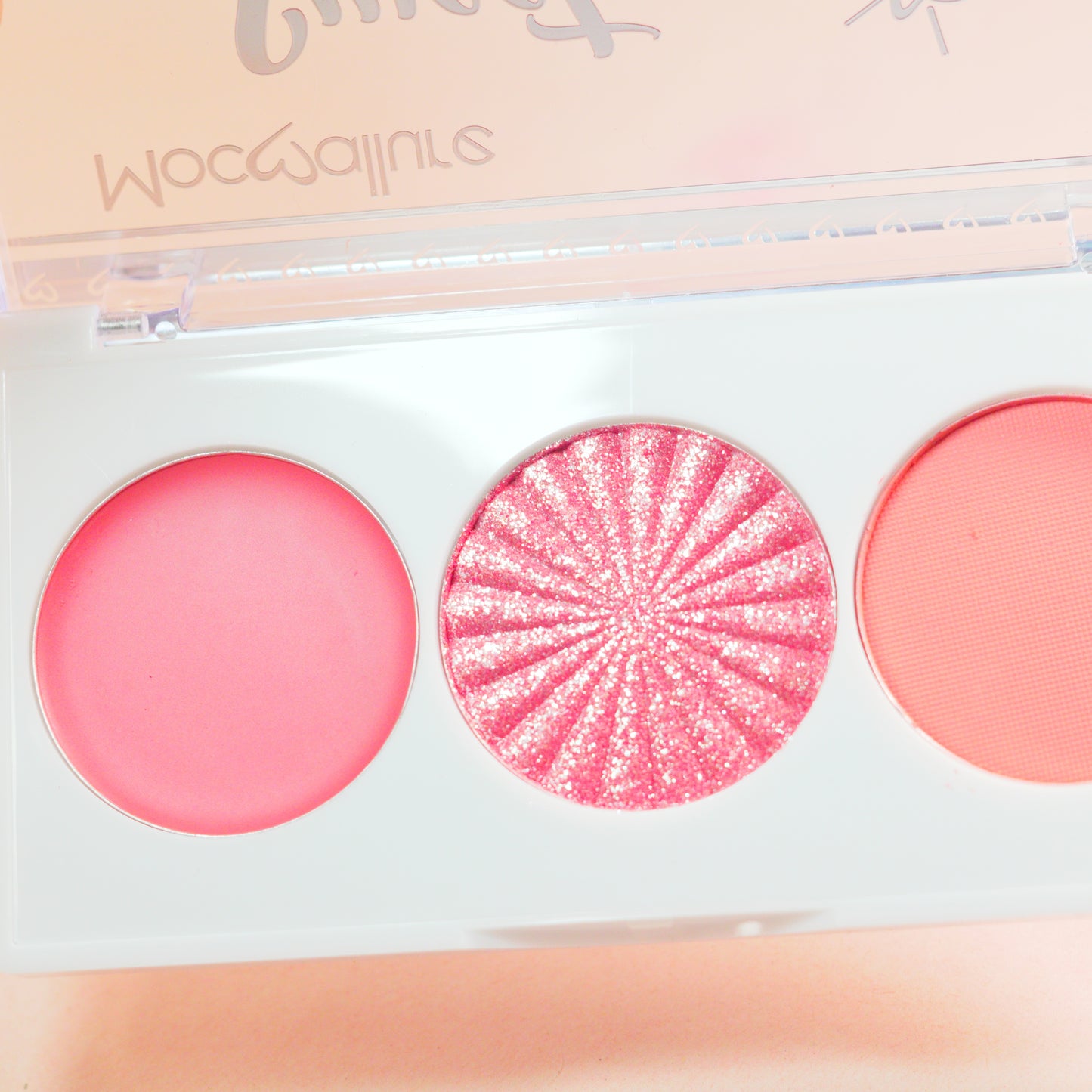Mocallure Midi Blush Palette (Cream Blush, Highlighter, Powder Blush)