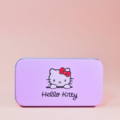 Hello Kitty 7-Piece Makeup Brush Set – Cute Cosmetic Brushes with Storage Case