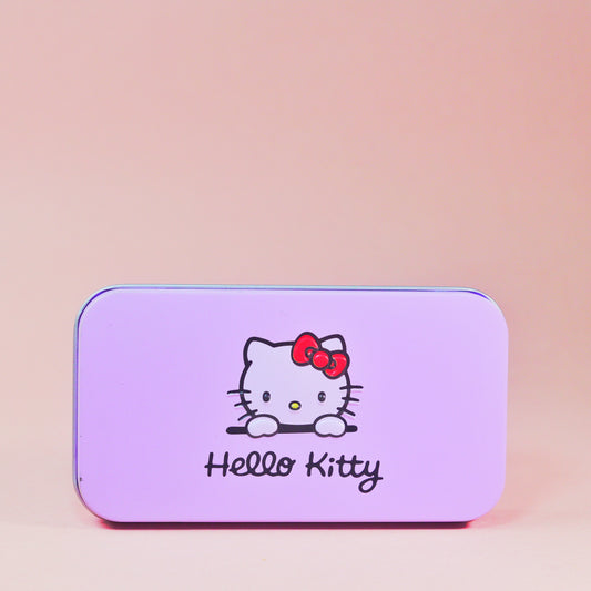 Hello Kitty 7-Piece Makeup Brush Set – Cute Cosmetic Brushes with Storage Case