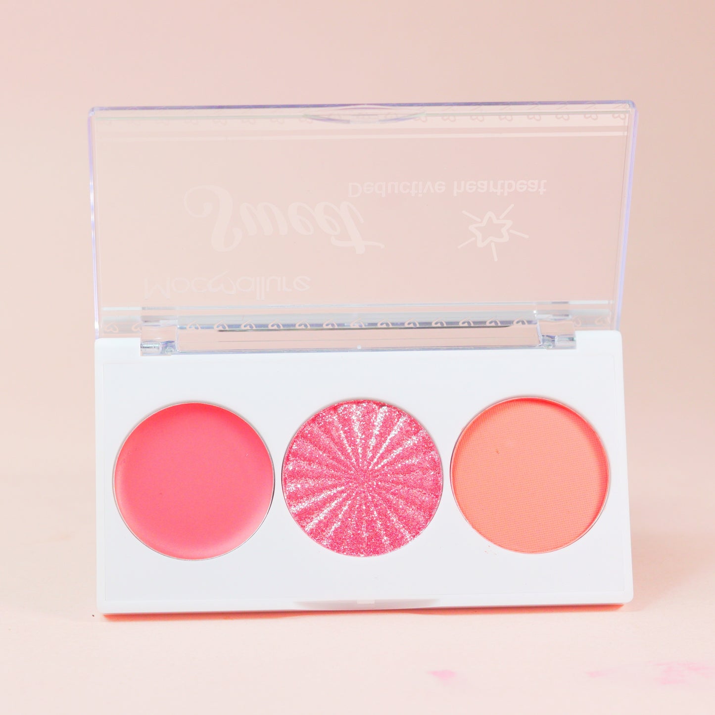 Mocallure Midi Blush Palette (Cream Blush, Highlighter, Powder Blush)