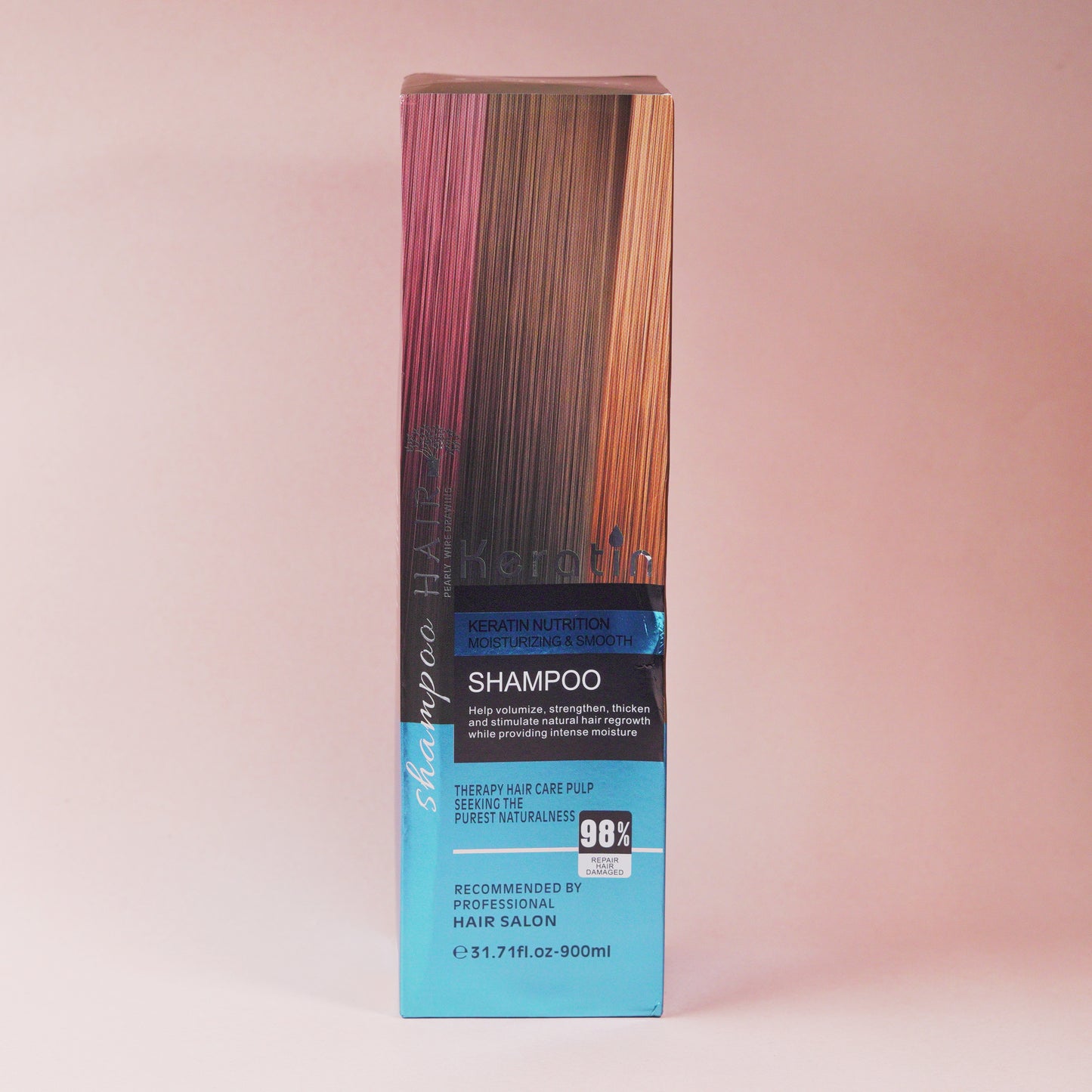 Keratin Nutrition Moisturizing & Smooth Hair Growth Shampoo 900ml (Recommended by professional hair salon)