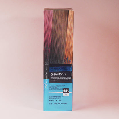Keratin Nutrition Moisturizing & Smooth Hair Growth Shampoo 900ml (Recommended by professional hair salon)