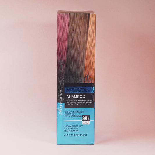 Keratin Nutrition Moisturizing & Smooth Hair Growth Shampoo 900ml (Recommended by professional hair salon)