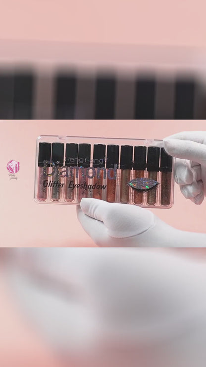 Heng Fang Diamond Glitter Eyeshadow 10pcs kit