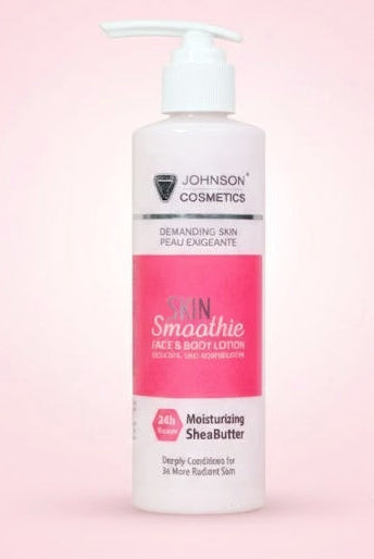 Johnson Cosmetics Skin Smoothie Face & Body Lotion – Moisturizing Shea Butter